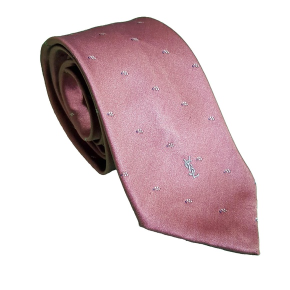 Yves Saint Laurent Other - Yves Saint Laurent YSL Mens Silk Embroidered Tie